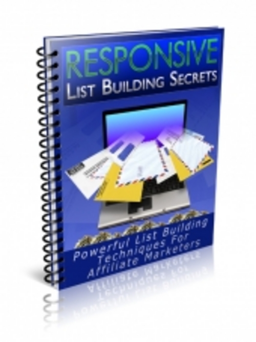 Product picture Responsive List Building Secrets ( PLR )