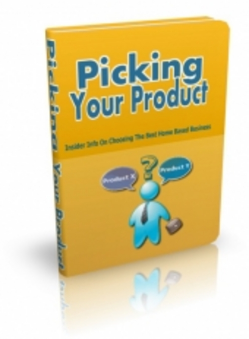 Product picture Picking Your Product ( Master Resell Rights )