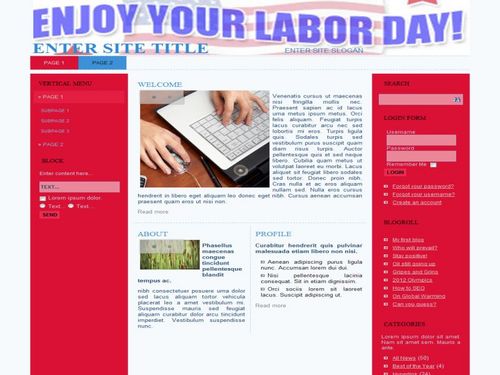 Product picture Labor Day Templates ( Private Label Rights )