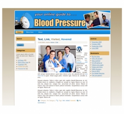 Product picture Blood Pressure Templates  ( Private Label Rights )