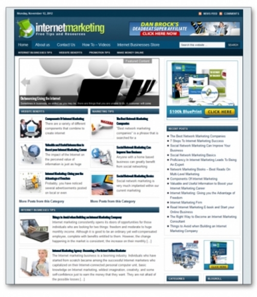Product picture Internet Marketing Niche Blog ( Private Label Rights )