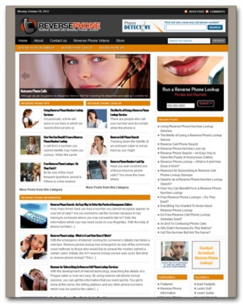 Product picture Reverse Phone Blog   ( Private Label Rights )