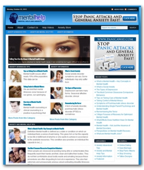 Product picture Mental Help Blog   ( Private Label Rights )