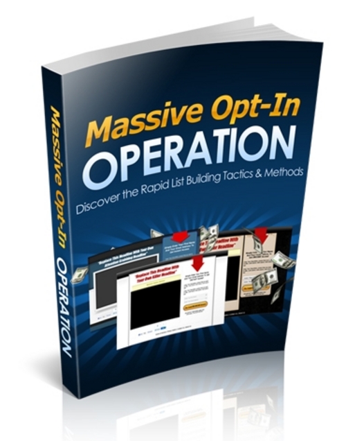 Product picture Massive Opt In Operation ( Master Resell Rights  )