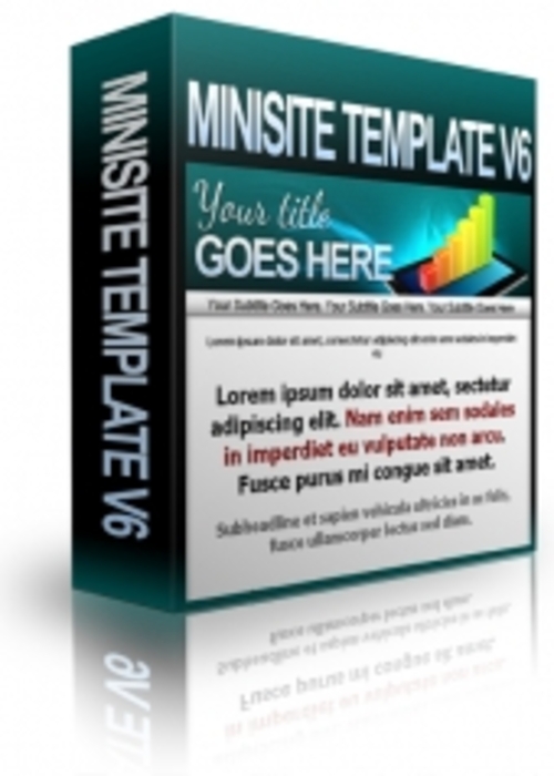 Product picture Minisite Template V6   ( Private Label Rights )