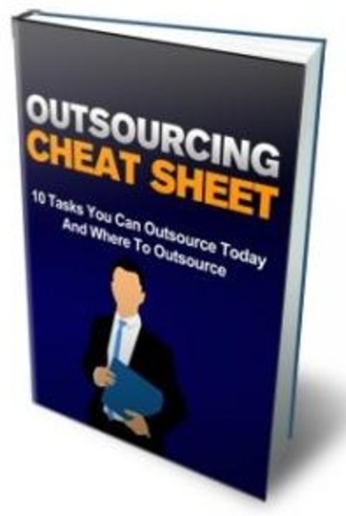 Product picture Outsourcing Cheat Sheet ( Master Resell Rights )