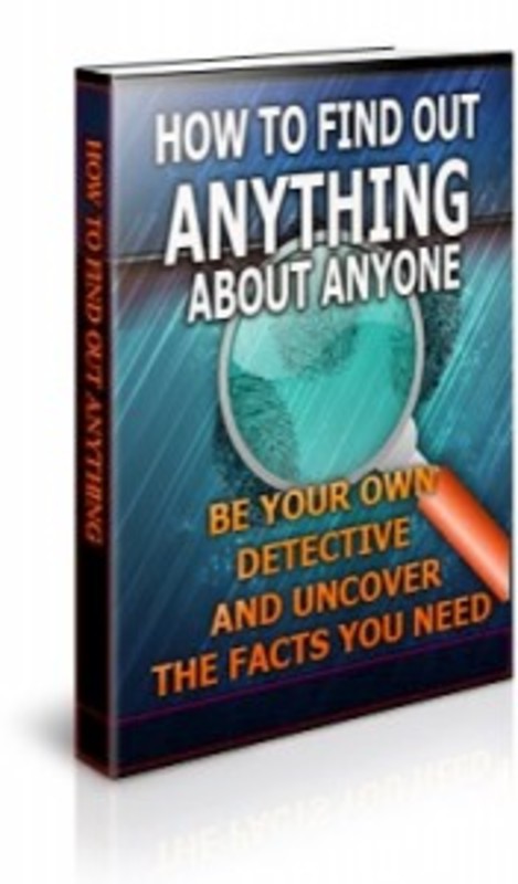 Product picture How to Find Out Anything About Anyone ( MRR)