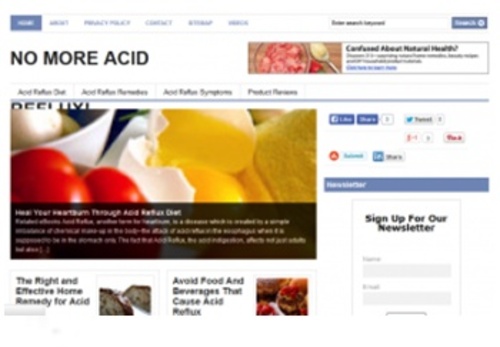 Product picture Acid Reflux Blog ( PLR)