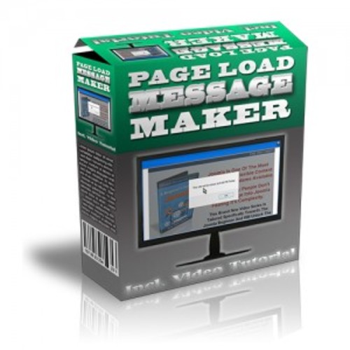 Product picture Page Load Message Maker  (MRR )