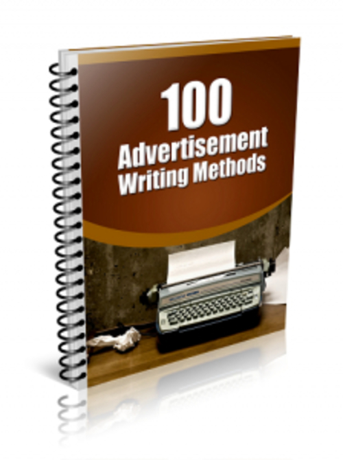 Product picture 100 Advertisement Writing Methods ( MRR )