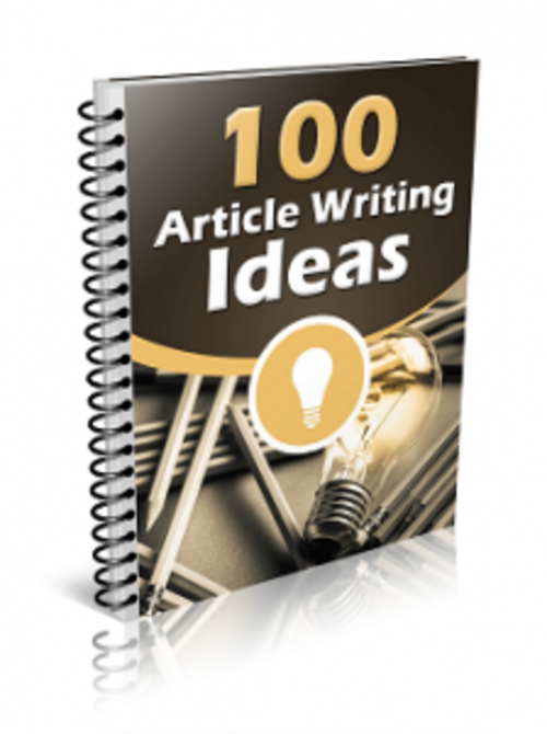 Product picture 100 Article Writing Ideas ( MRR )